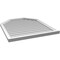 Ekena Millwork Octagonal Top Surface Mount PVC Gable Vent w/ 2"W x 2"P Brickmould Sill Frame, 34"W x 40"H GVPOT34X4003SN - alternate 4